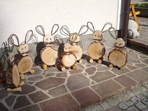Osterhasen aus Birke (1)